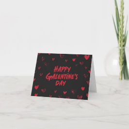 Happy Galentine's day girl friends Valentine's day Helgkort