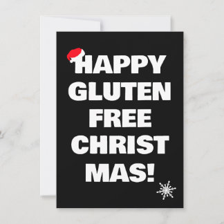 Happy Gluten Free Christmas Julkort