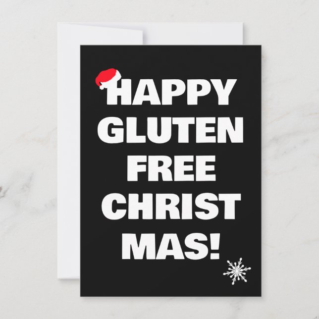 Happy Gluten Free Christmas  Julkort (Framsida)