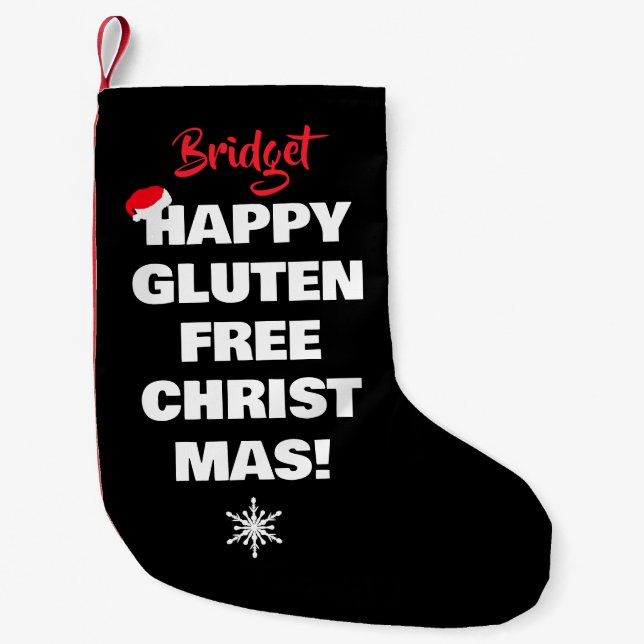 Happy Gluten Free Christmas  Liten Julstrumpa (Framsidan)