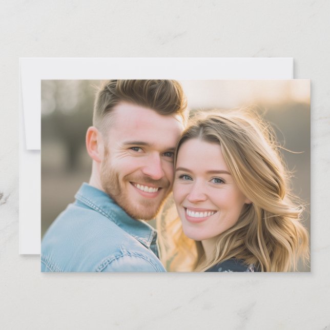 Happy Golden Hour Photo Inbjudningar (Framsida)