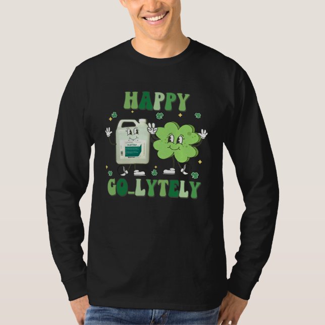 Happy Golytely Bowel Prep St Pattys Gastro Gi Tech T Shirt (Framsida)
