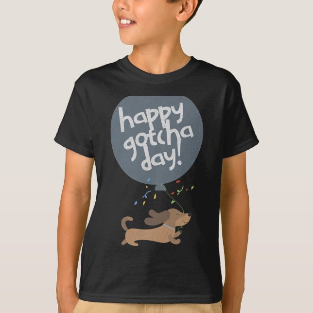 Happy Gotcha Day Dog New Puppy Adoption Birthday C T Shirt (Framsida)