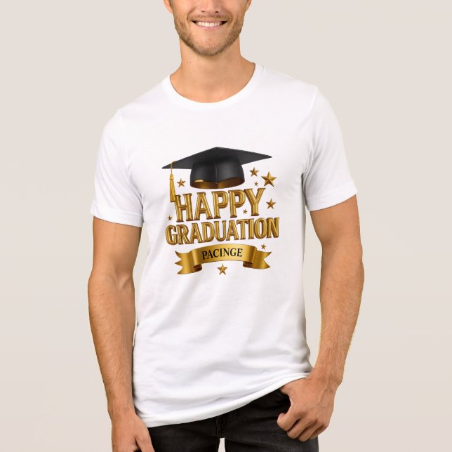 Happy Graduation T Shirt (Framsida)