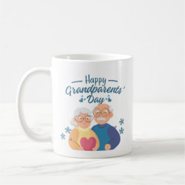 "Happy Grandparents Day" Grandma & Grandpa Gift  Kaffemugg