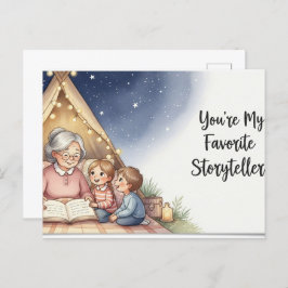 Happy grandparents day postcard vykort