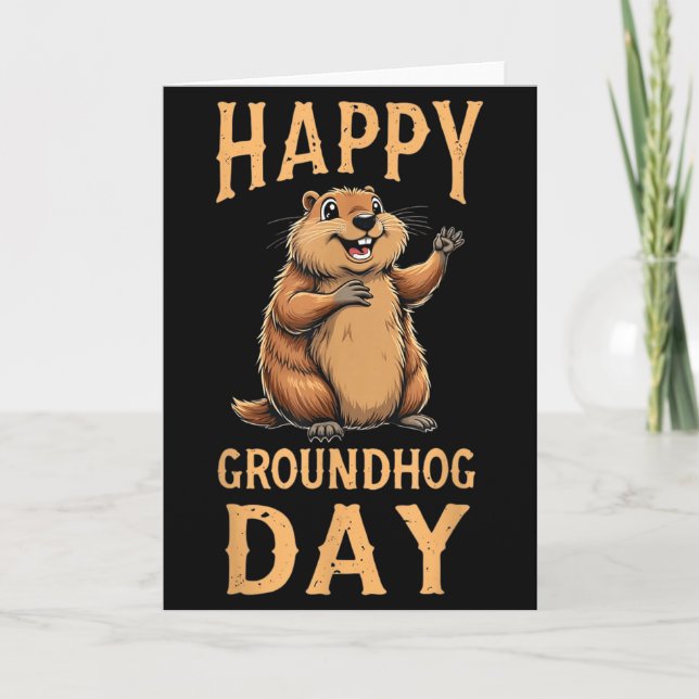 Happy Groundhog Day _1  Kort (Framsida)