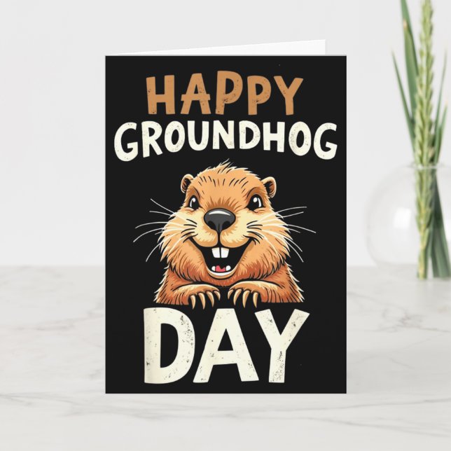 Happy Groundhog Day _3  Kort (Framsida)