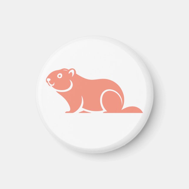 Happy Groundhog Day Magnet (Framsidan)
