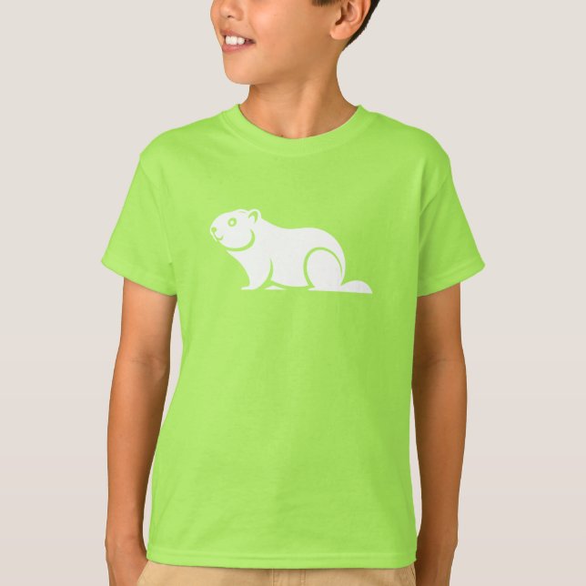 Happy Groundhog Day T Shirt (Framsida)
