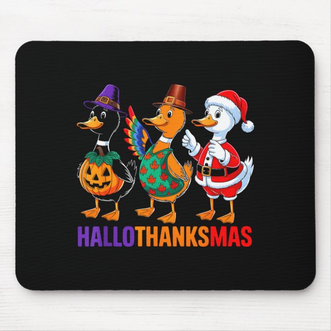 Happy Hallothanksmas Duck Lover Halloween Merry Ch Musmatta (Framsidan)