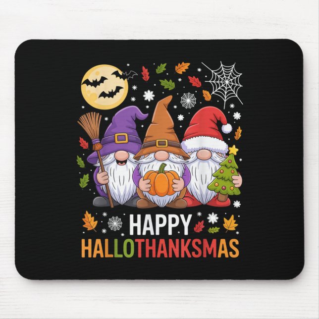 Happy Hallothanksmas Gnomes Lover Halloween Merry  Musmatta (Framsidan)
