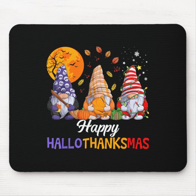 Happy Hallothanksmas Gnomes Lover Halloween Merry  Musmatta (Framsidan)