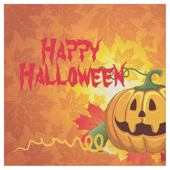 Happy halloween 10-Anpassningsbarnas textilier Tyg (Närbild)