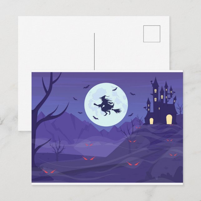 HAPPY HALLOWEEN 16 Postcard Vykort (Fram/baksida)