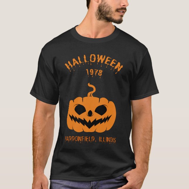 Happy halloween 1978 Haddonfield, Illinois T Shirt (Framsida)