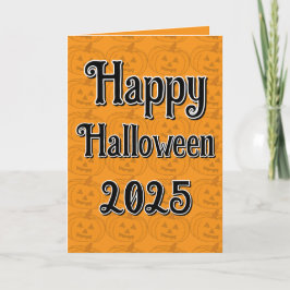 Happy halloween 2025-presentkort kort