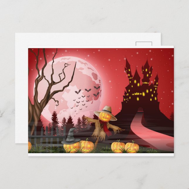 HAPPY HALLOWEEN 21 Postcard Vykort (Fram/baksida)