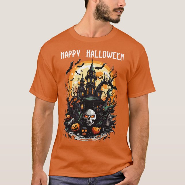 HAPPY HALLOWEEN 2 T SHIRT (Framsida)