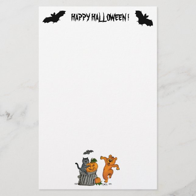 Happy halloween! 5 brevpapper (Framsida)