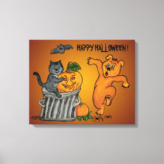 Happy halloween! 5 canvastryck (Framsida)