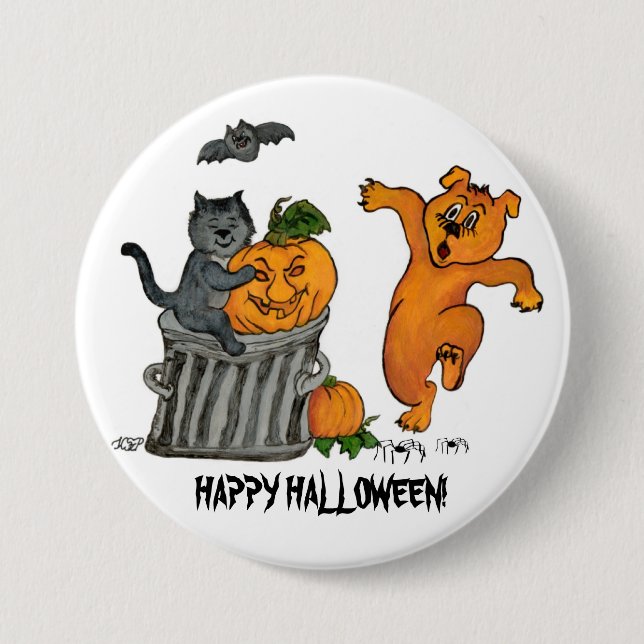 Happy halloween! 5 knapp (Framsida)