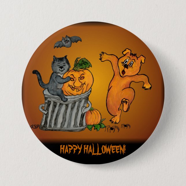 Happy halloween! 5 knapp (Framsida)