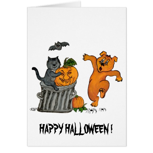 Happy halloween! 5 OBS kort (Framsidan)