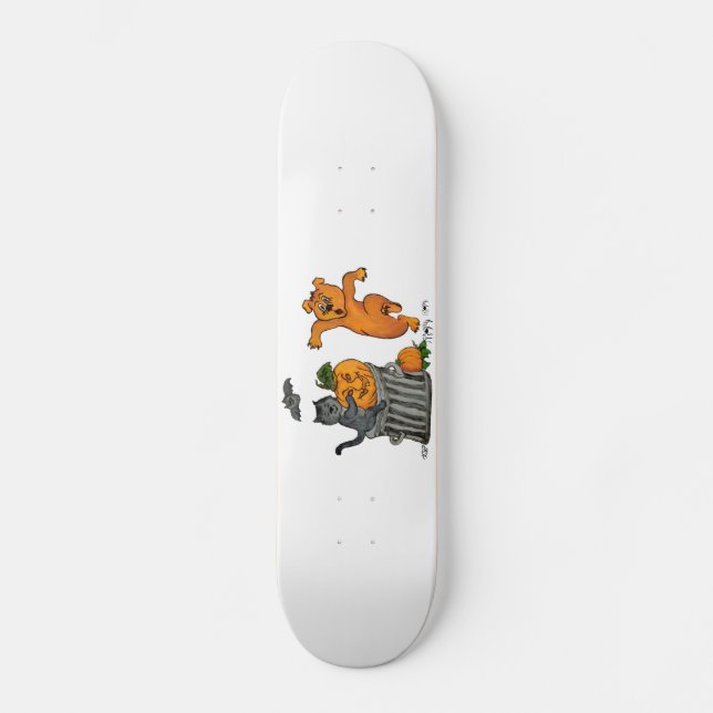 Happy halloween! 5 old school skateboard bräda 21,6 cm (Framsida)