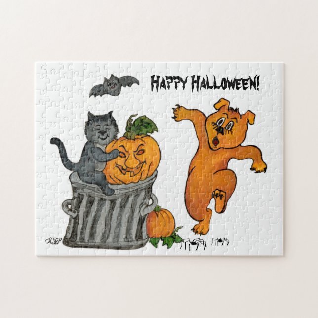 Happy halloween! 5 pussel (Horisontell)