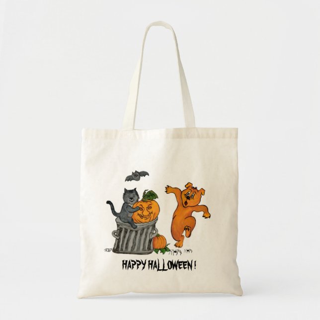 Happy halloween! 5 tygkasse (Framsidan)