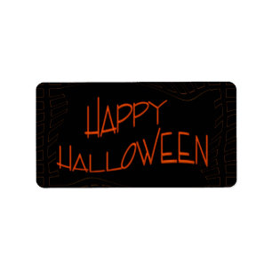Happy halloween adressetikett