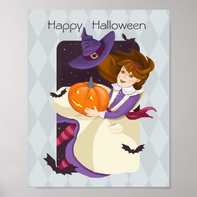 Happy halloween Alice i Wonderland Poster (Framsidan)