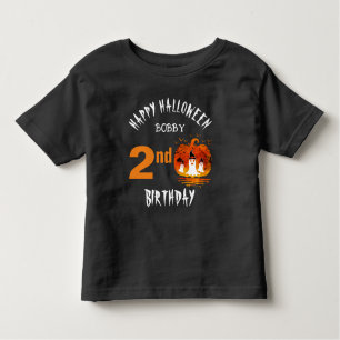Happy halloween Anpassningsbar Barns födelsedag Pa T Shirt