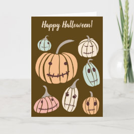 Happy halloween Anpassningsbar Message Pastel Pump Kort