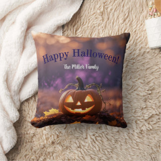 Happy halloween Anpassningsbar Namn Kudde