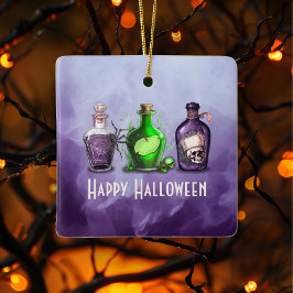 Happy halloween Apothecary Burk Julgransprydnad Keramik