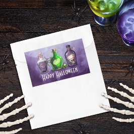 Happy halloween Apothecary Burk Rektangulärt Klistermärke