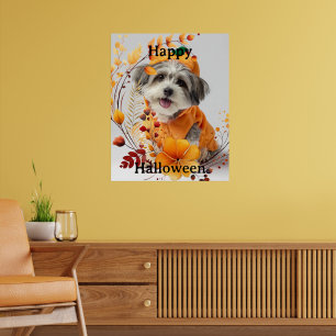 Happy halloween, arf...arf poster