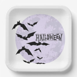 Happy Halloween Assiette en carton