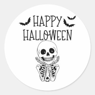 Happy Halloween Autocollant Runt Klistermärke