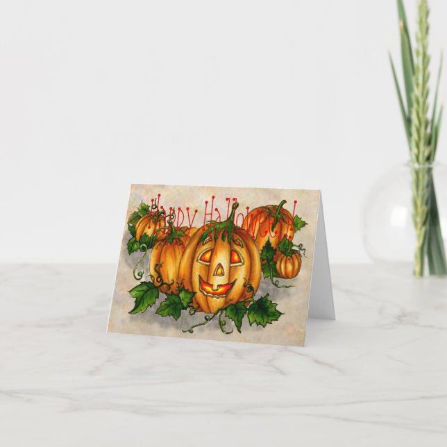 HAPPY HALLOWEEN av SHARON SHARPE Kort (Framsida)