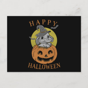 Happy halloween Baby Elephant Vykort
