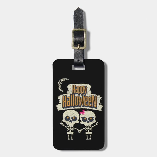 Happy halloween bagagebricka (Vertikal Framsida)