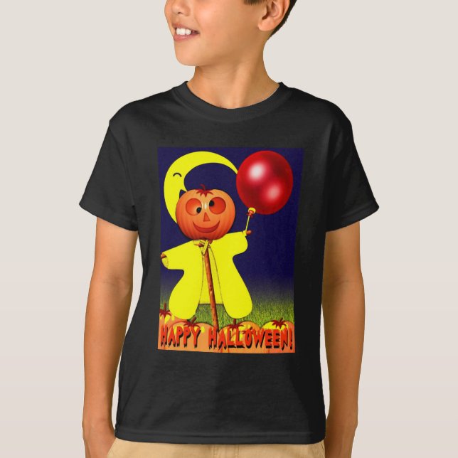 Happy halloween Barn Mörk Shirt T-shirt (Framsida)