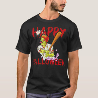Happy halloween Baseball Zombie Costume baseball g T Shirt