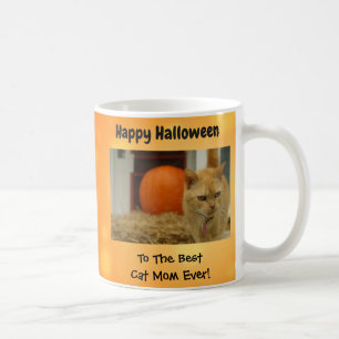 Happy halloween Best Cat Mamma någonsin Pet Photo Kaffemugg