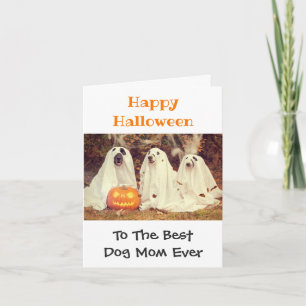 Happy halloween Best Hund Mamma Aldrig Pet Photo F Kort