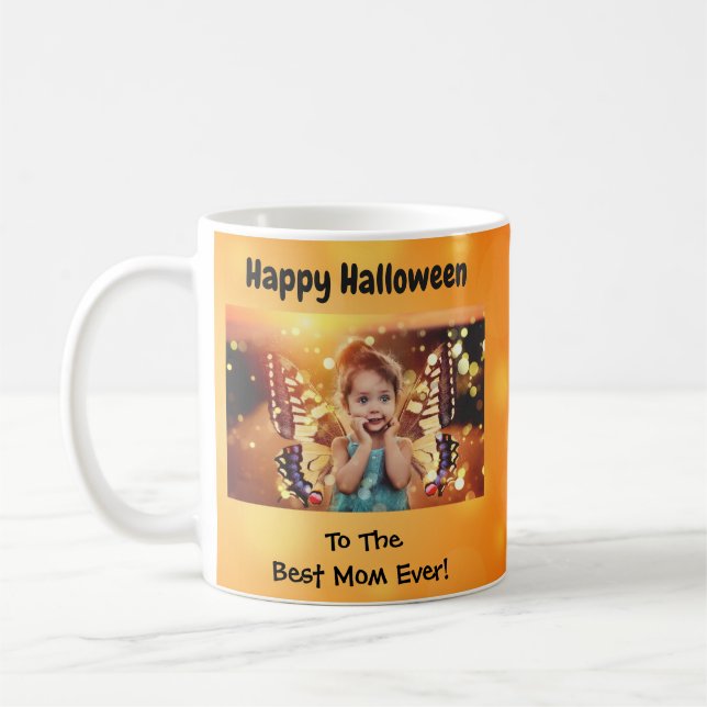 Happy halloween Best Mamma någonsin Foto Kaffemugg (Vänster)