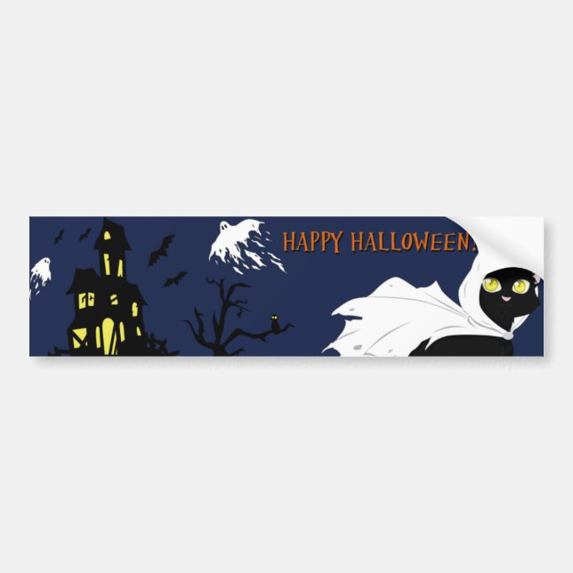 Happy halloween bildekal (Framsidan)